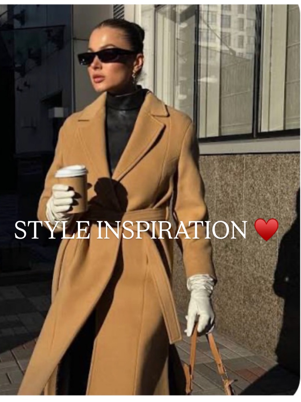 NWT • A NEW DAY • Double Face Belted Wrap Coat Classic Belted Camel Coat - Picture 5 of 11